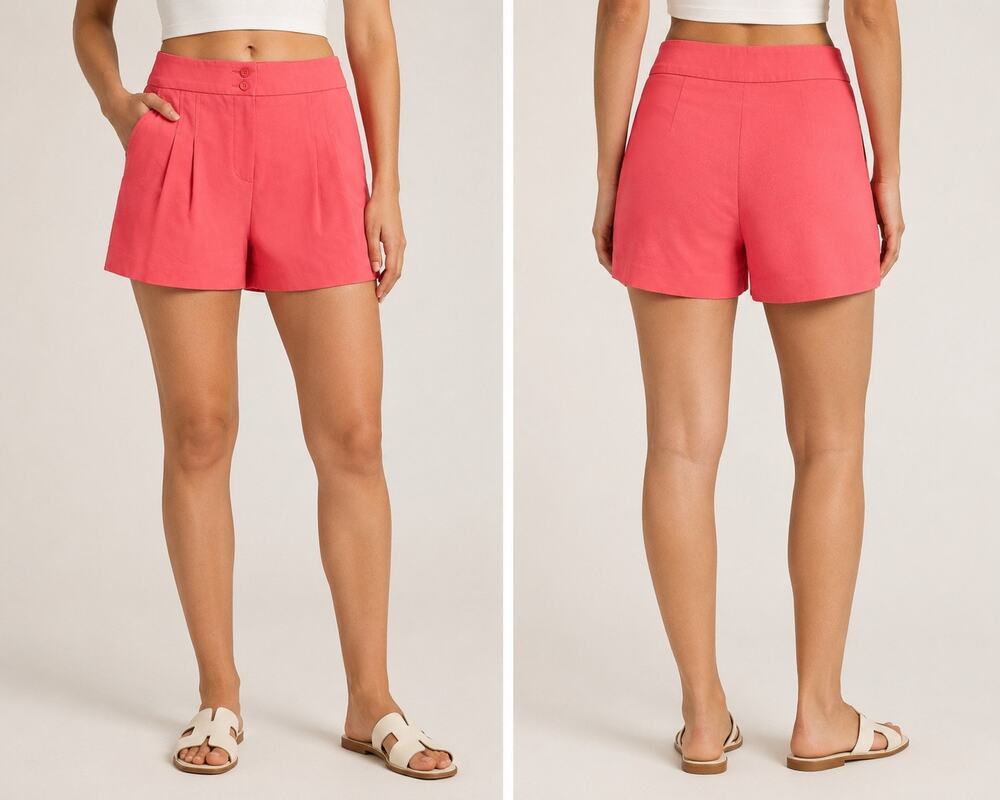Trina Turk Pleated Shorts in Pink - Size: 6